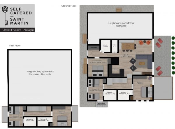 Floorplans Luxury Chalet Apartment Astragle in St Martin de Belleville