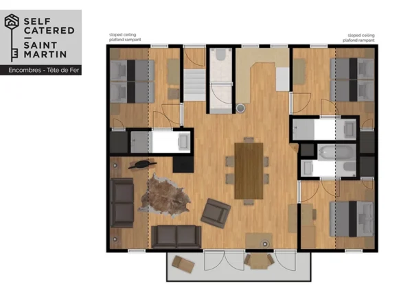 Plattegrond van Chalet Encombres