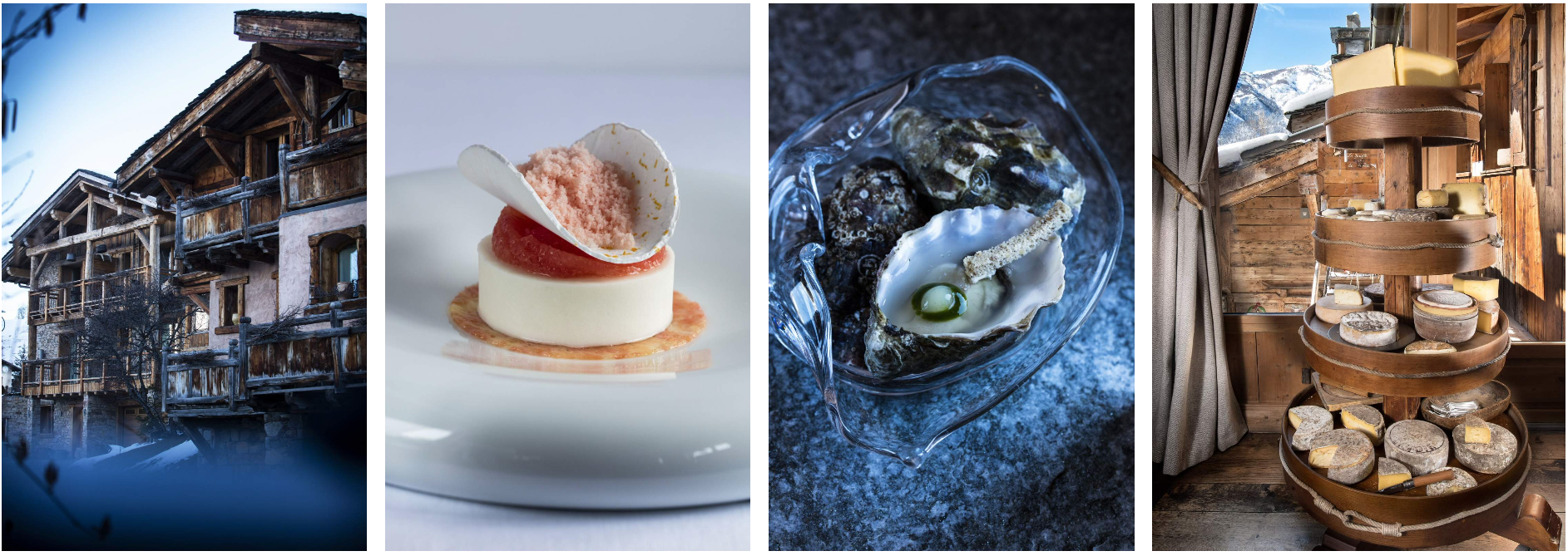 Photos of what the ***Michelin star restaurant 'La Bouitte' has on offer.